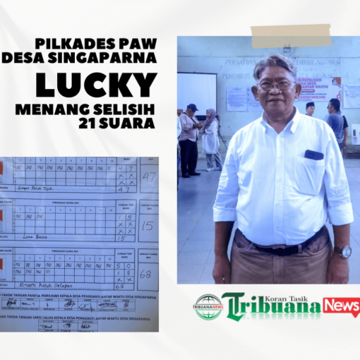 Pilkades PAW Desa Singaparna: Lucky Menang Selisih 21 Suara